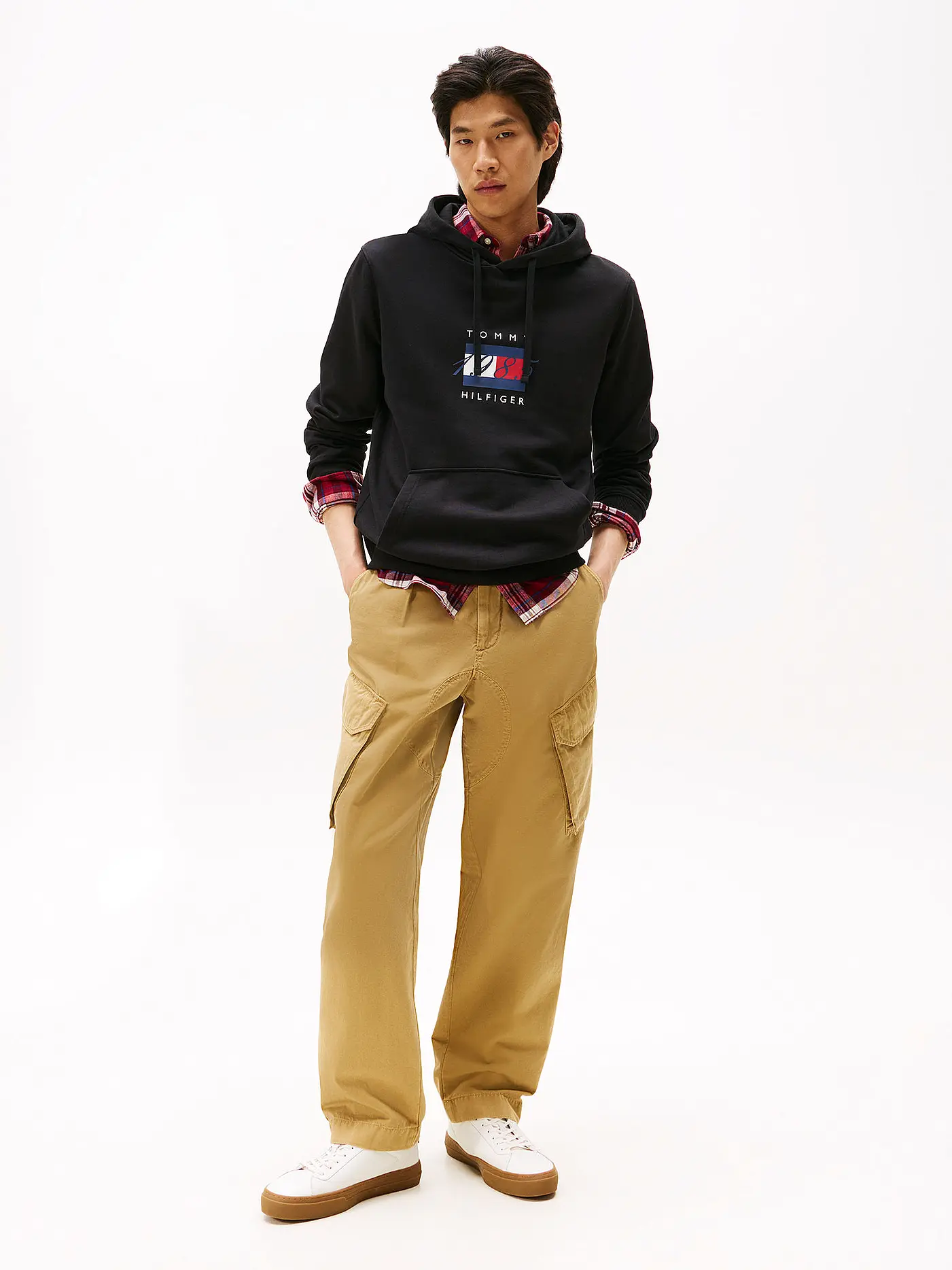 TOMMY HILFIGER | Kapuzensweater - Hoodie | schwarz
